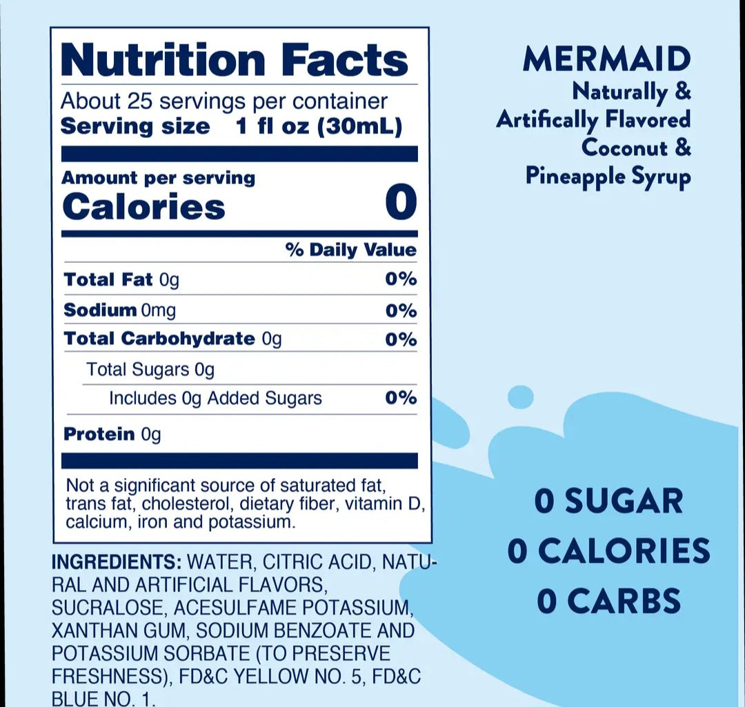 Sugar Free Mermaid Syrup