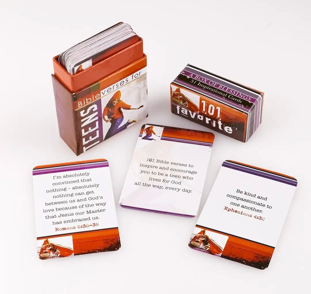 101 Favorite Blessings Box of Bible Verses for Teens