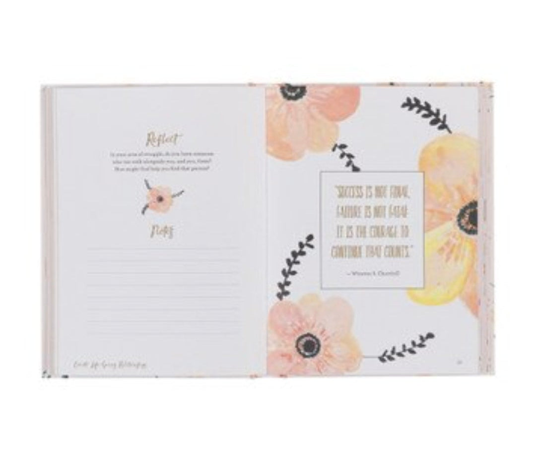Find Rest Pink Floral Hardcover Devotional