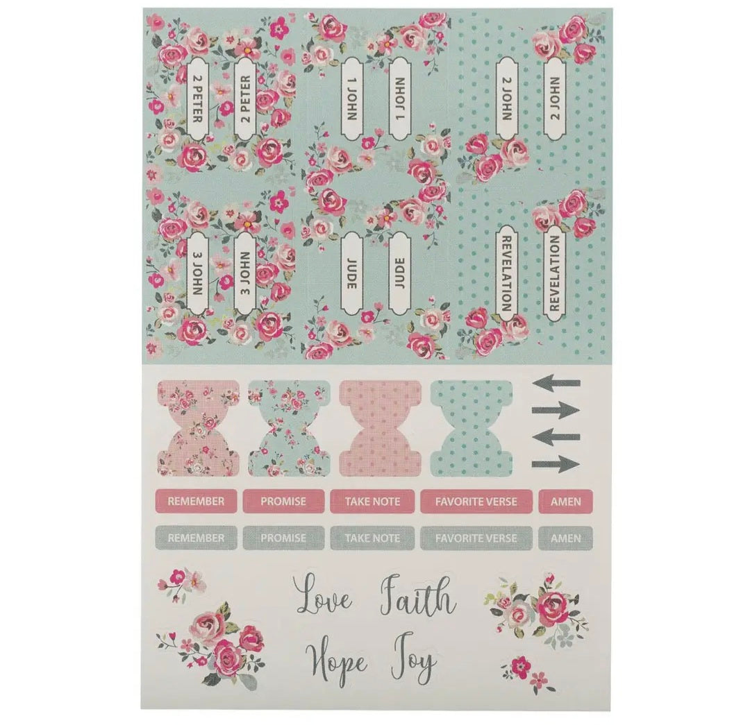 Pink and Blue Old and New Testament Bible Indexing Tabs