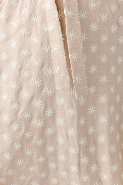 Ramona Fall Embroidered Flower Midi Dress