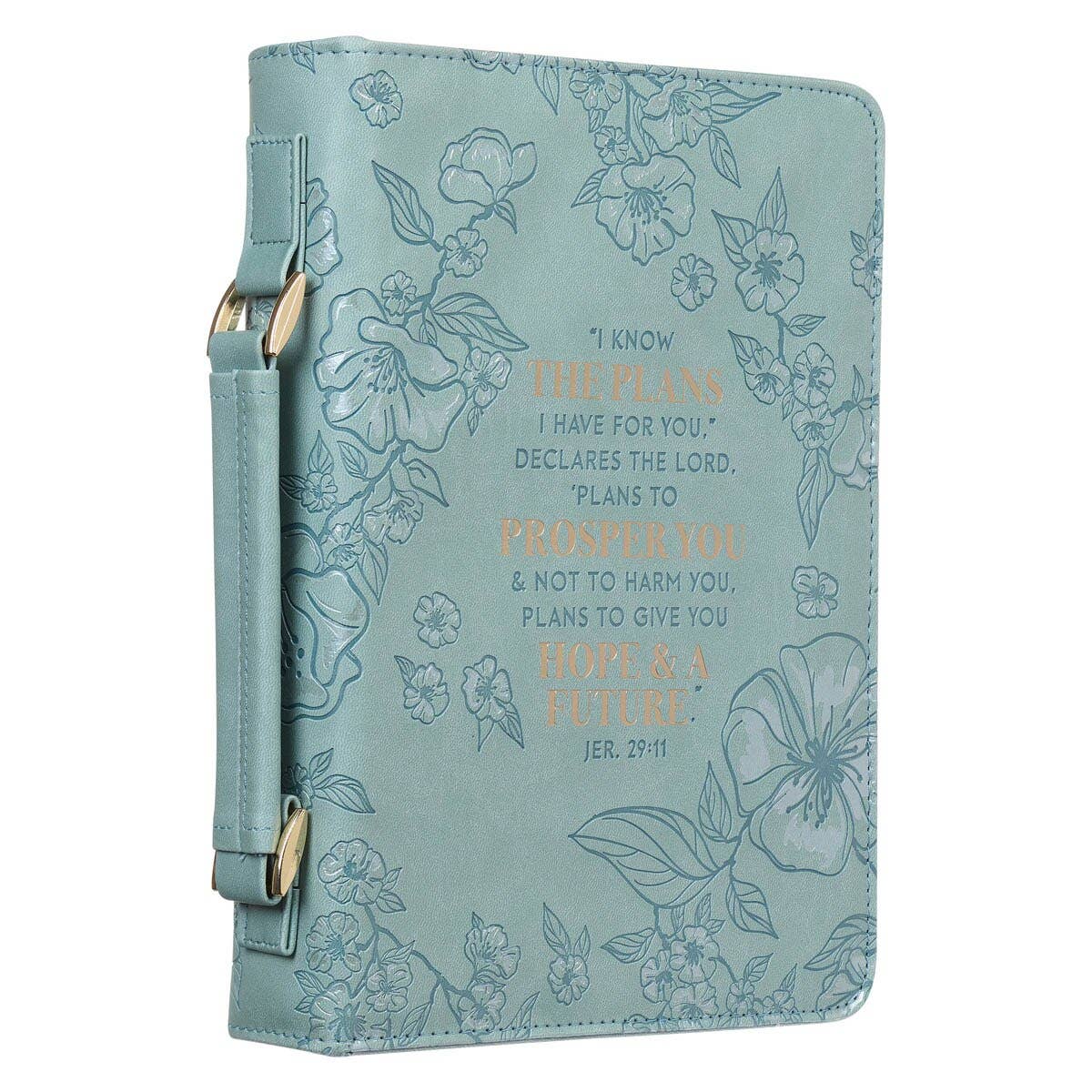 Bible Cover Fashion Teal I Know the Plans Jer. 29:11