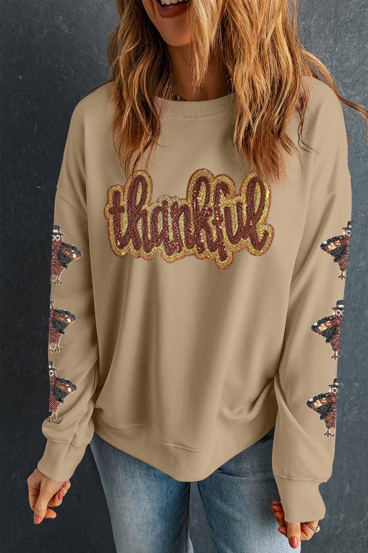 Turkey Season Thankful Graphic Sweatshirt (S-2XL)
