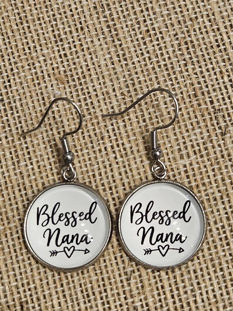 Nana Earrings - Handmade, Stainless Steel, Thinking of You Gift