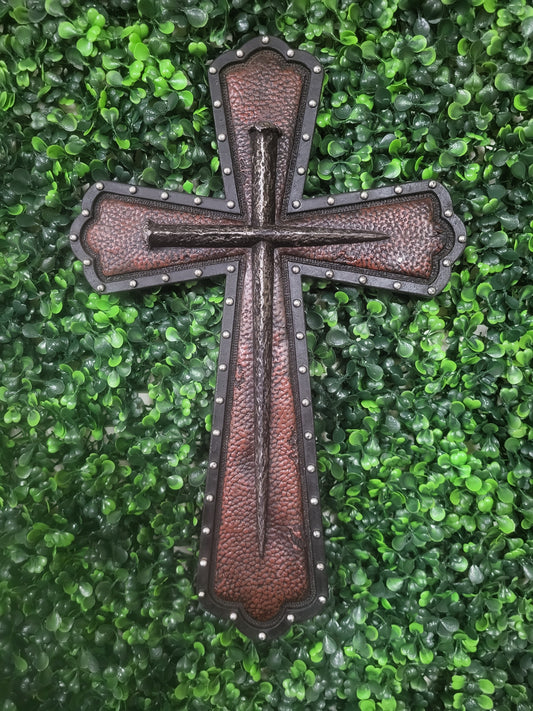 5x12 Wall Hanging Cross Christian Decor w/Nails