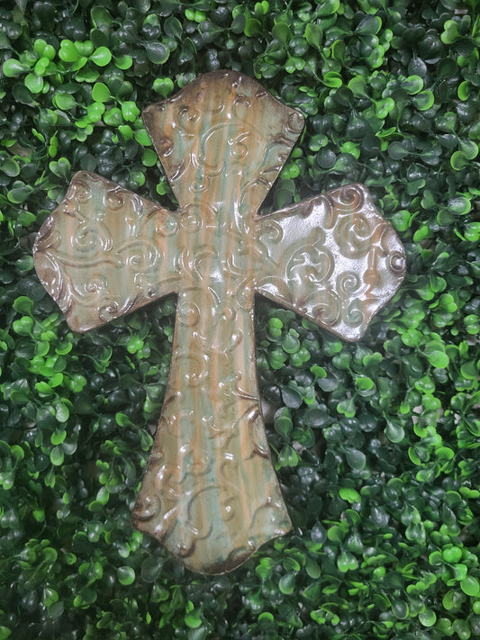 3.5 x 2.25 Metal Wall Cross Decor