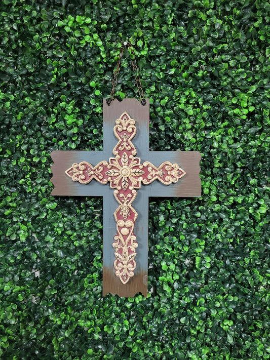 3.5x3.25 Hanging Wall Cross Decor