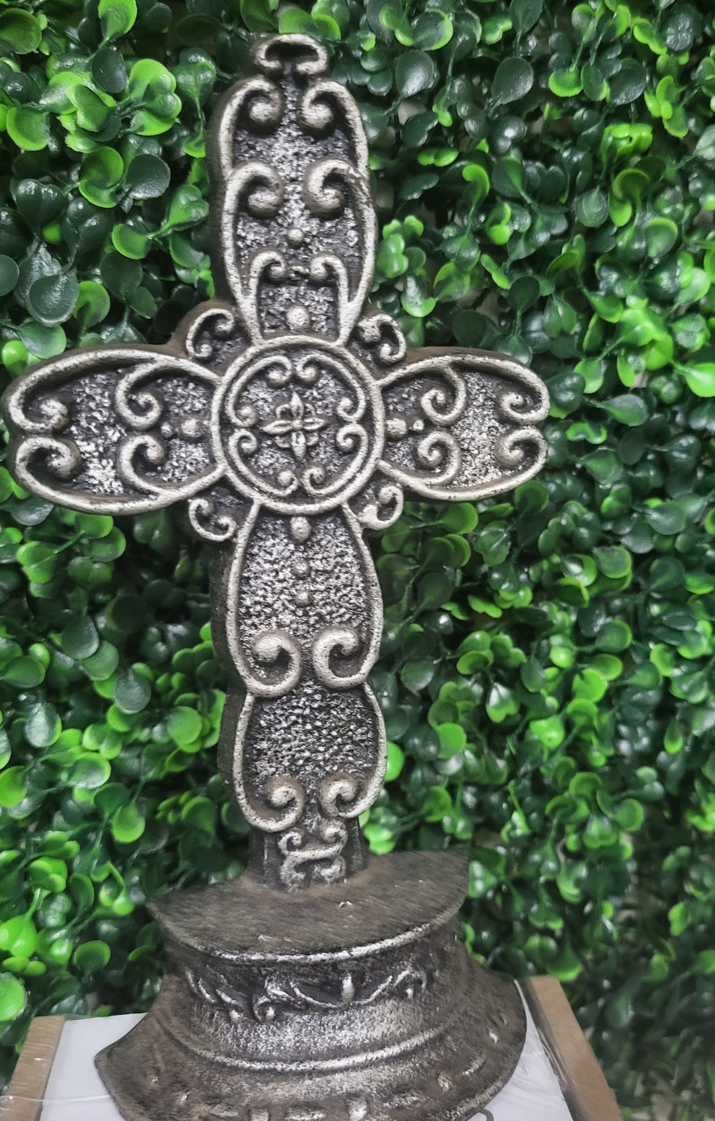 Free Standing Cross Decor Heavy