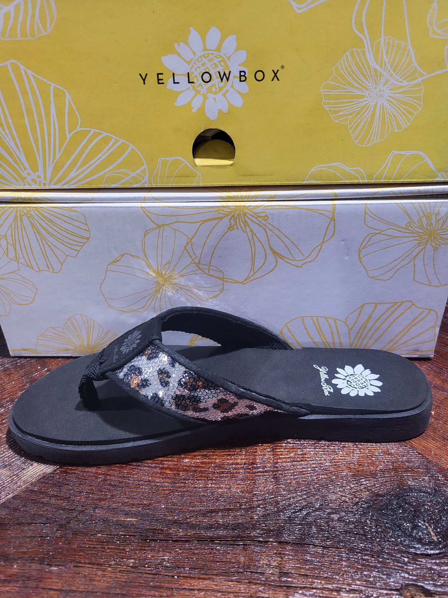 Yellow box Sandals Densel Silver