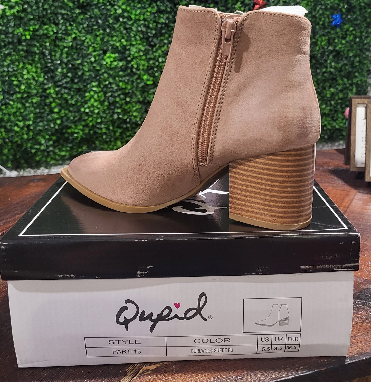 Cupid Burlewood Suede Boots