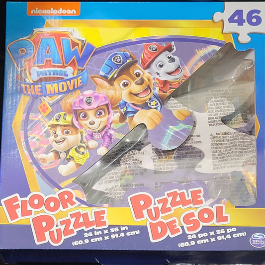 Paw Patrol 46pc. Floor Puzzle 24"x36" Toddlers 3-5