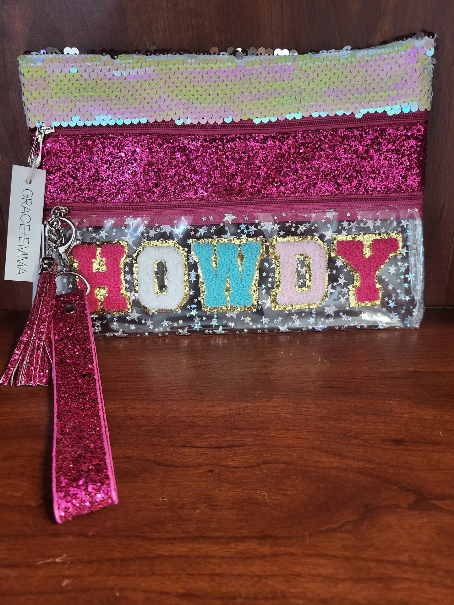 Howdy Blingy Double Zipper Versi Bag