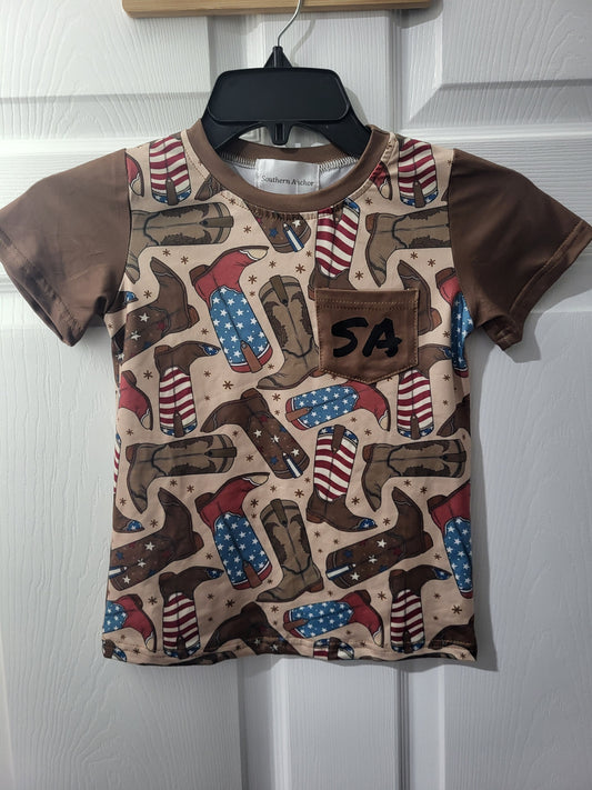 Toddler Shirts All American Lil Cowboy