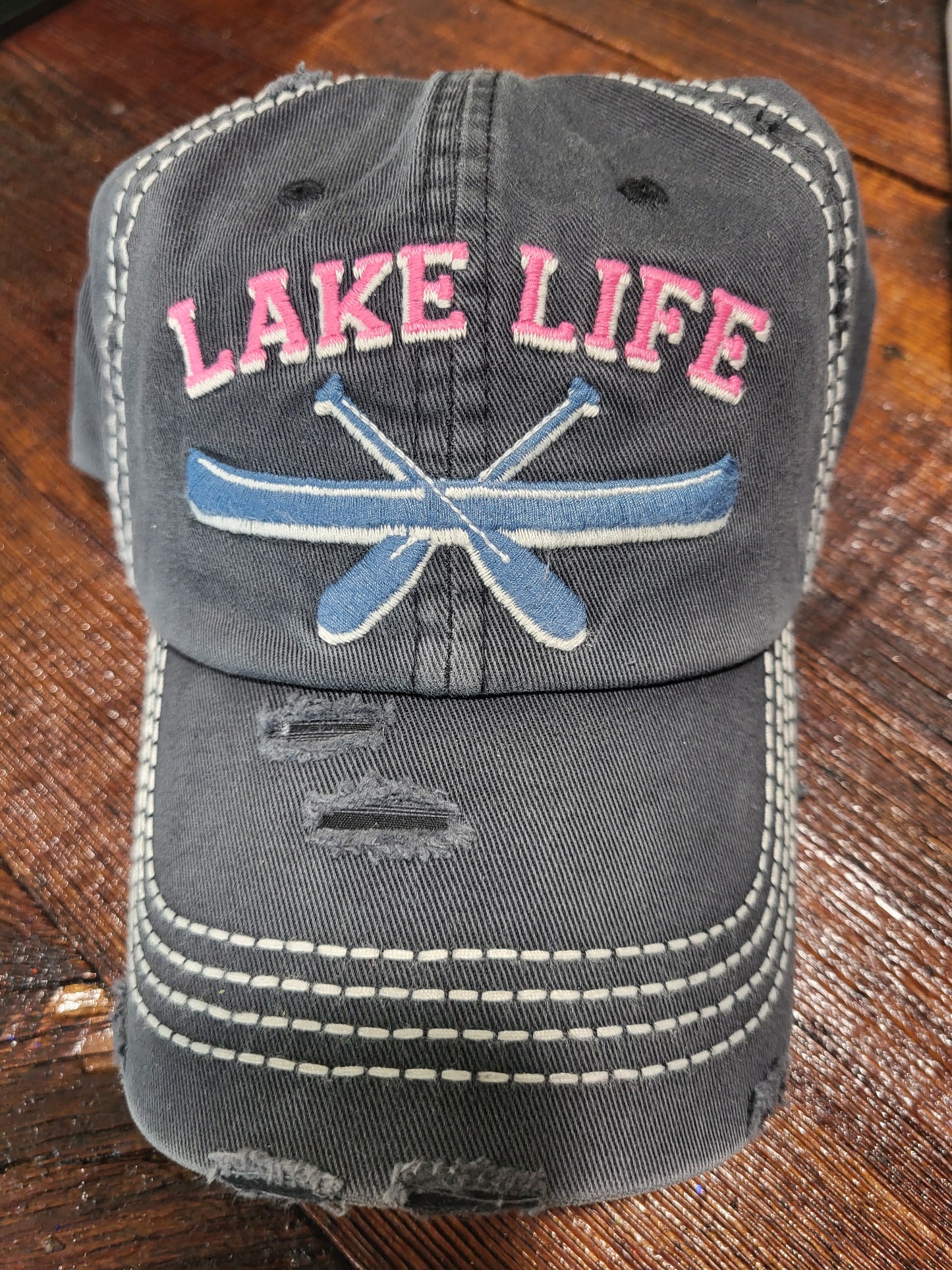 KBETHOS Lake Life Distressed Vintage Style Hat for Ladies