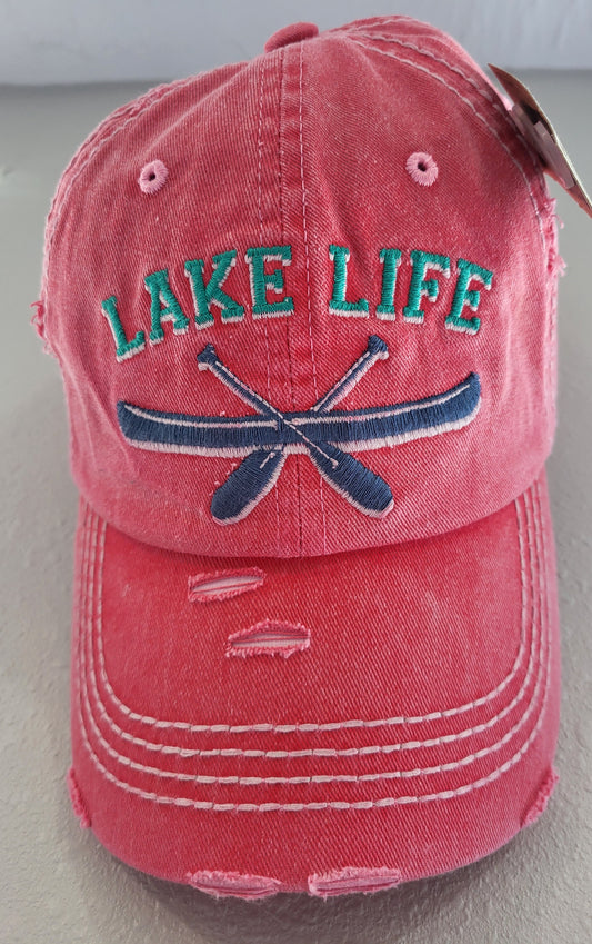 KBETHOS Lake Life Distressed Vintage Style Hat for Ladies