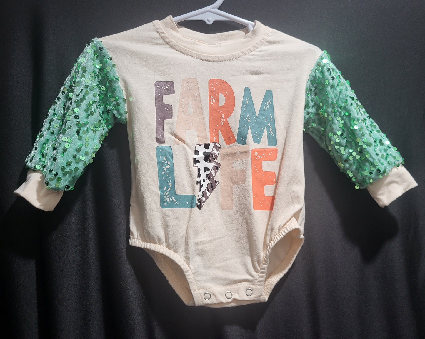 Precious Baby Girl Farm Life Onsie "Farm Life"