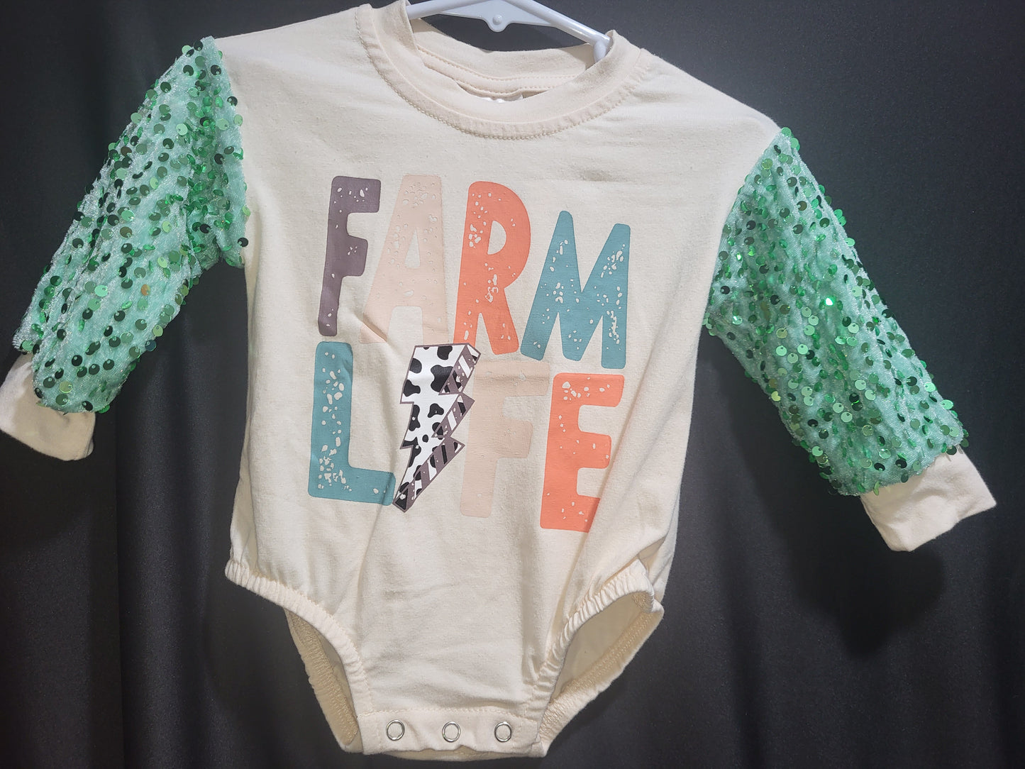 Precious Baby Girl Farm Life Onsie "Farm Life"