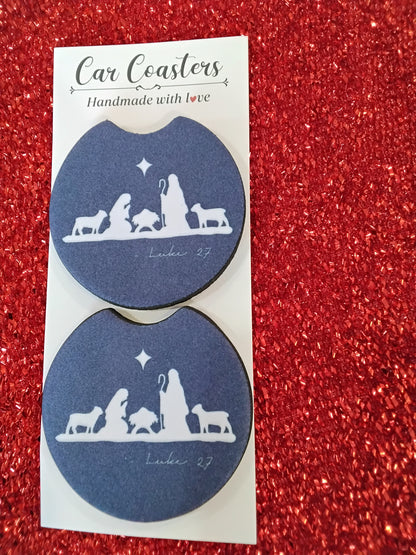 Christmas Assorted Car Coasters