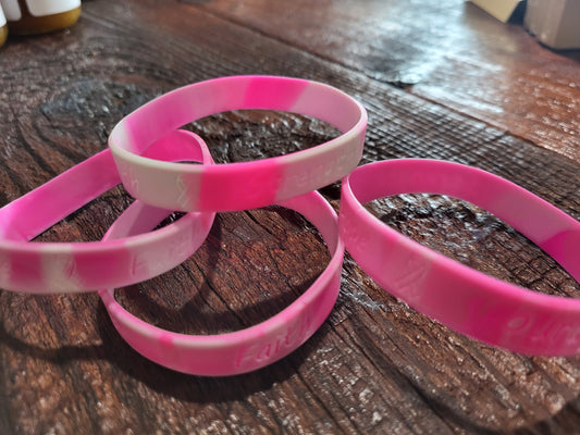 Breast Cancer Awareness Bracelett Silicone