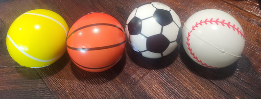 Small Handheld Squeeze/Toss Play Assorted Sports Balls