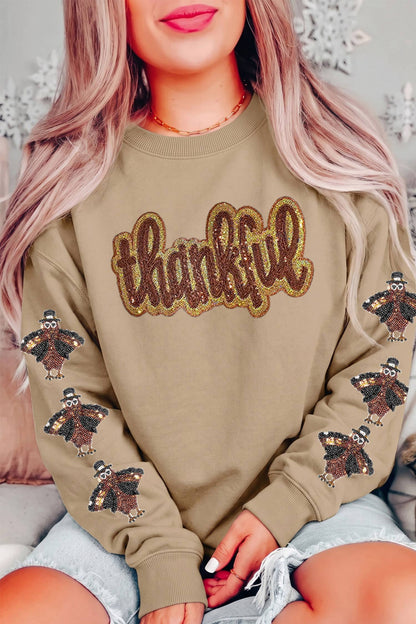 Turkey Season Thankful Graphic Sweatshirt (S-2XL)