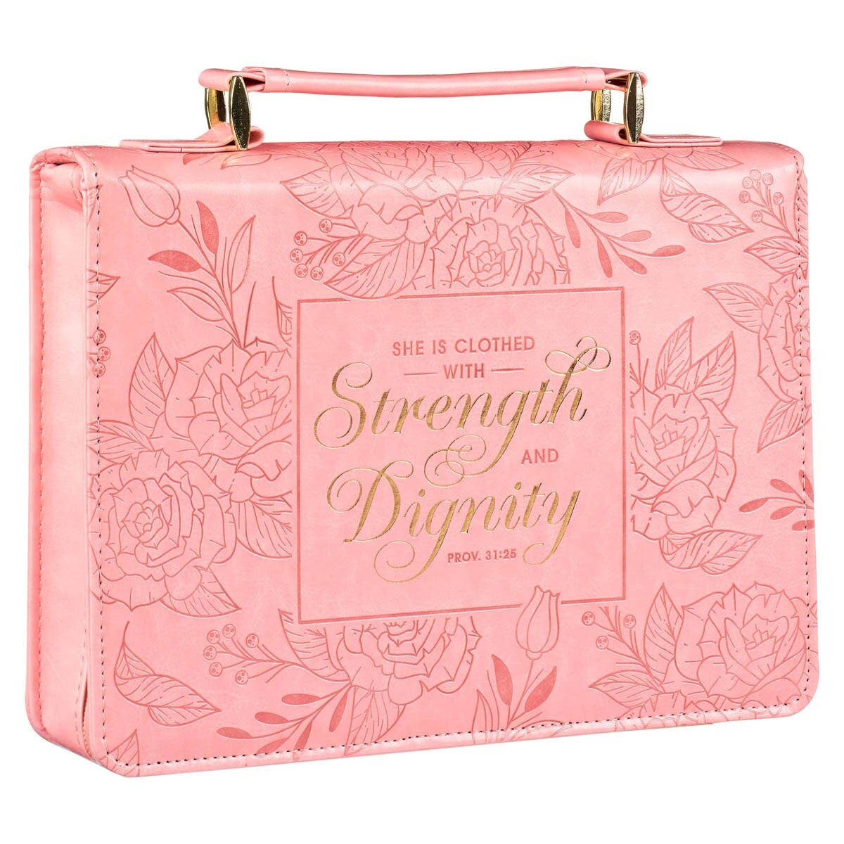 Bible Cover Fashion Floral Strength & Dignity Prov. 31:25