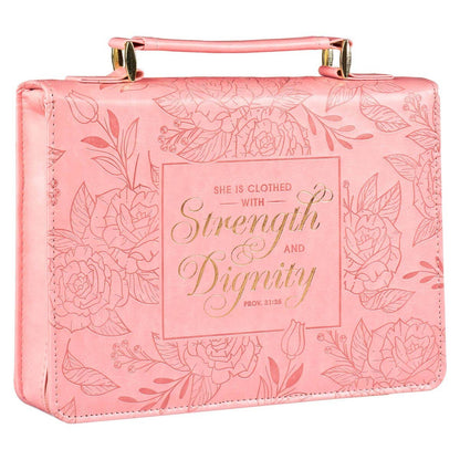 Bible Cover Fashion Floral Strength & Dignity Prov. 31:25
