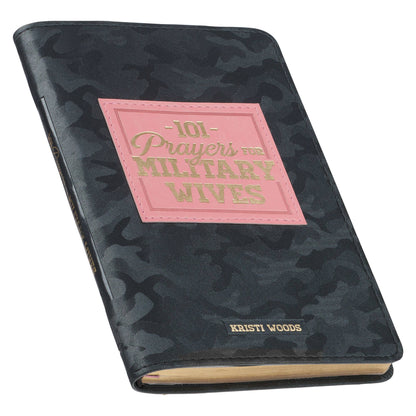 101 Prayers for Military Wives Gray Faux Leather Gift Book