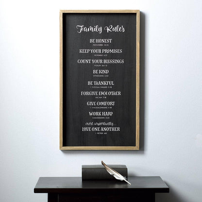 Family Rules Wall Plaque