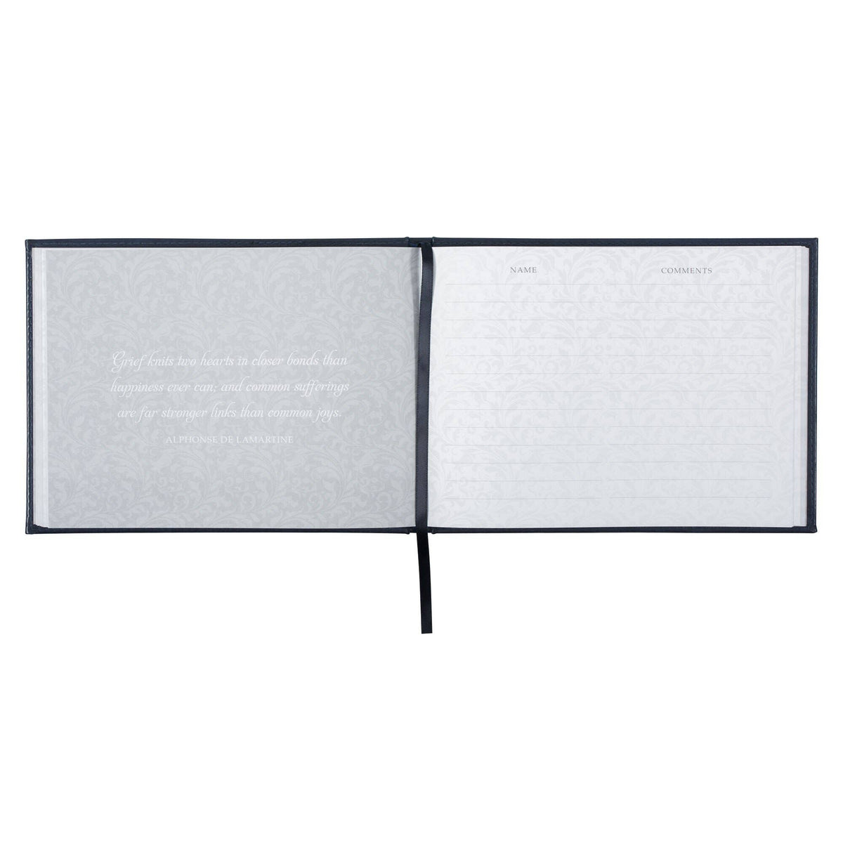 Guest Book Navy In Loving Memory