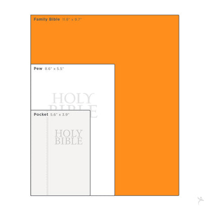 White Faux Leather King James Version Family Bible