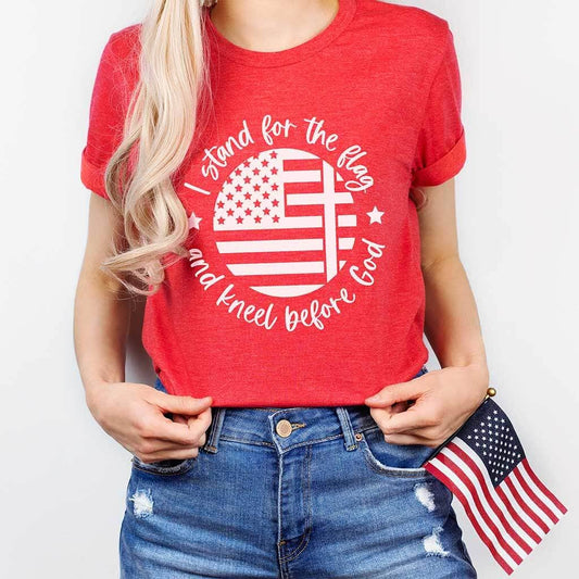 Stand For The Flag Graphic Tee Shirt: