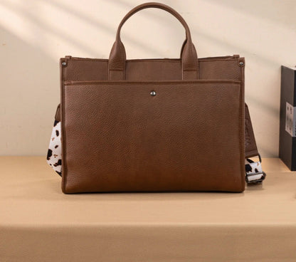 Wrangler Carry-All Large Tote Work Tote /Crossbody - Cow-Brown