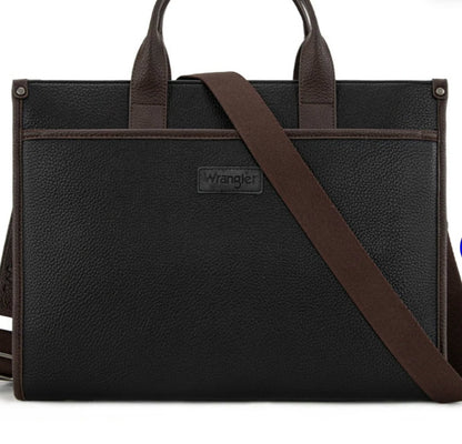 Wrangler Carry-All Large Tote Work Tote /Crossbody - Black