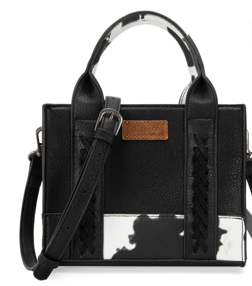 Wrangler Cow Print Concealed Carry Tote/Crossbody