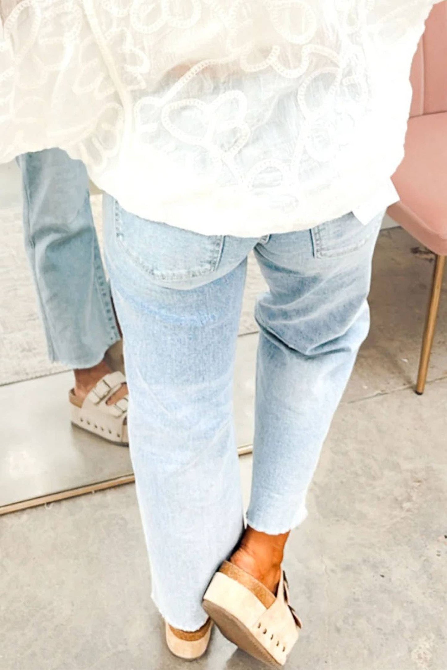 66 Sequin Game Day Patched Rugby Pattern Shift Jeans (4-16)