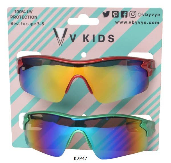 2 Set Sporty Kids Sunglasses K2P47