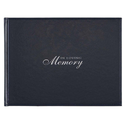 Guest Book Navy In Loving Memory
