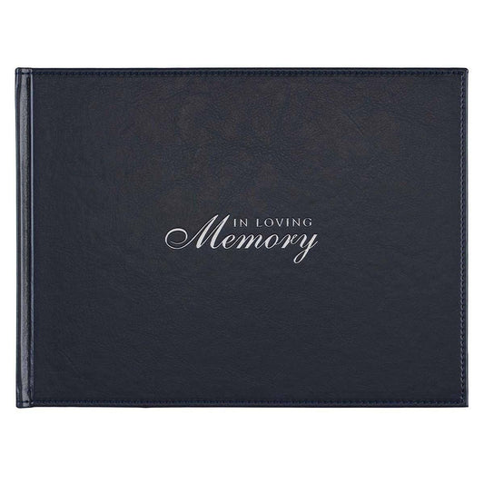 Guest Book Navy In Loving Memory