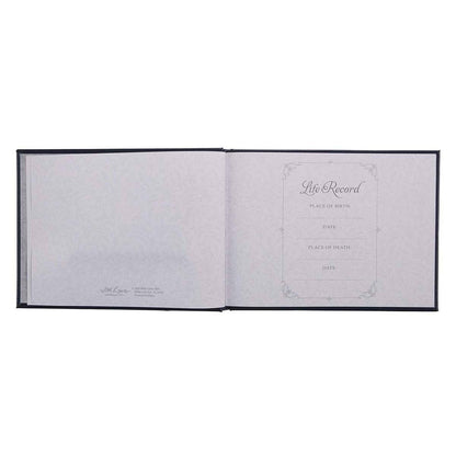 Guest Book Navy In Loving Memory