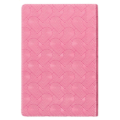 Blossom Pink Heart Faux LeatherKJV Girl's Bible