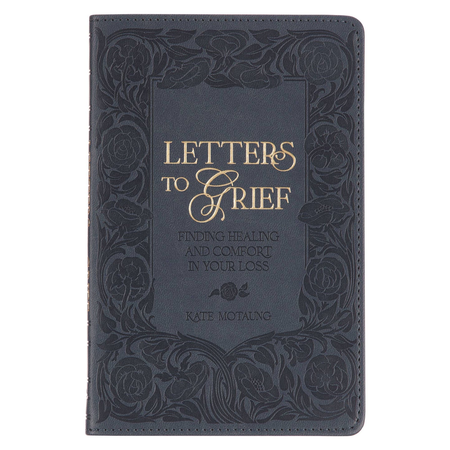 Letters to Grief Gray Faux Leather Gift Book