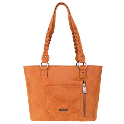 Trinity Ranch Hair-On Cowhide Tote: Brown