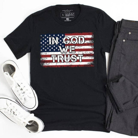 In God We Trust Graphic Tee Shirt: L