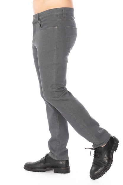 Men's Athletic Denim Stretch Jeans Grey