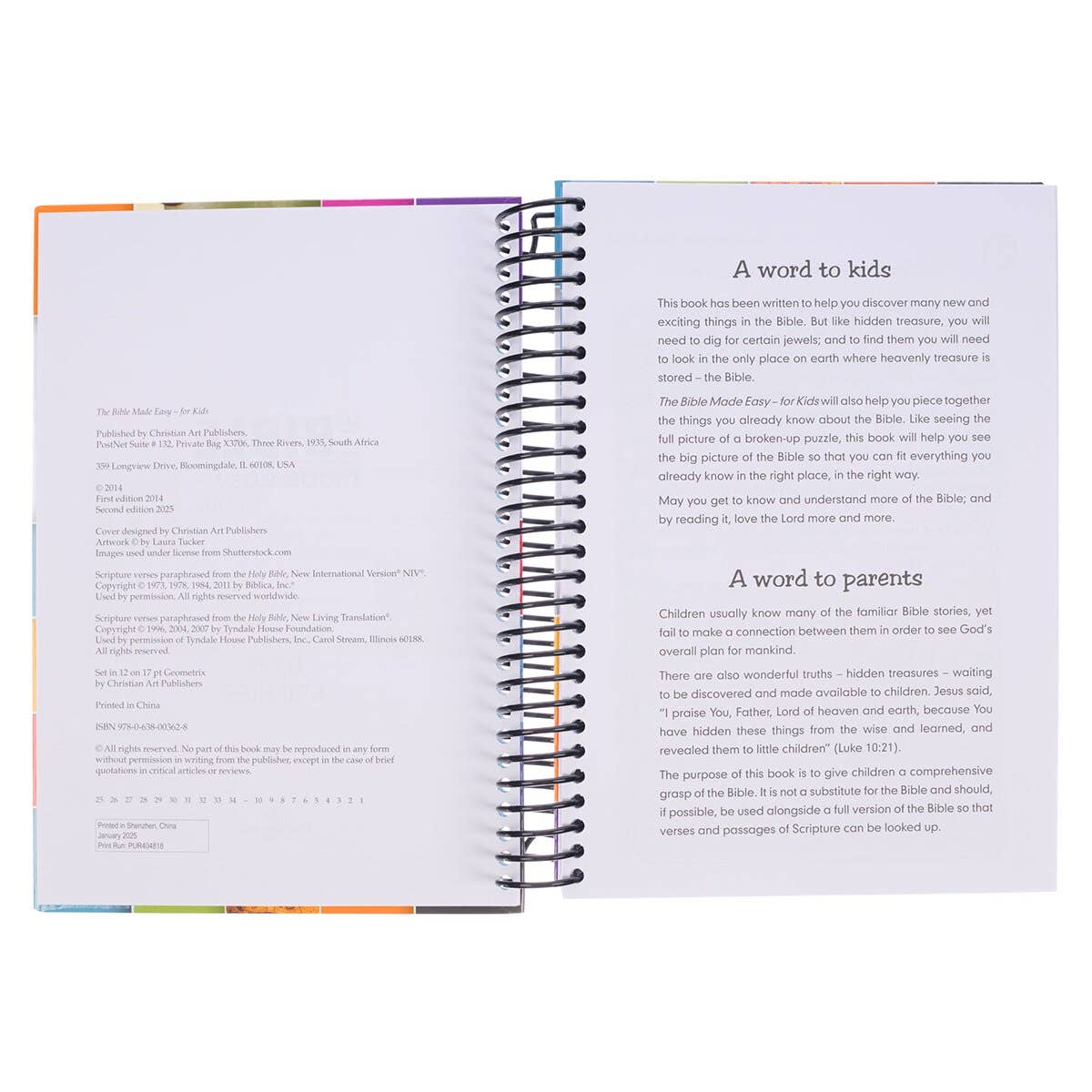 Kid Book The Bible Made Easy Wirebound