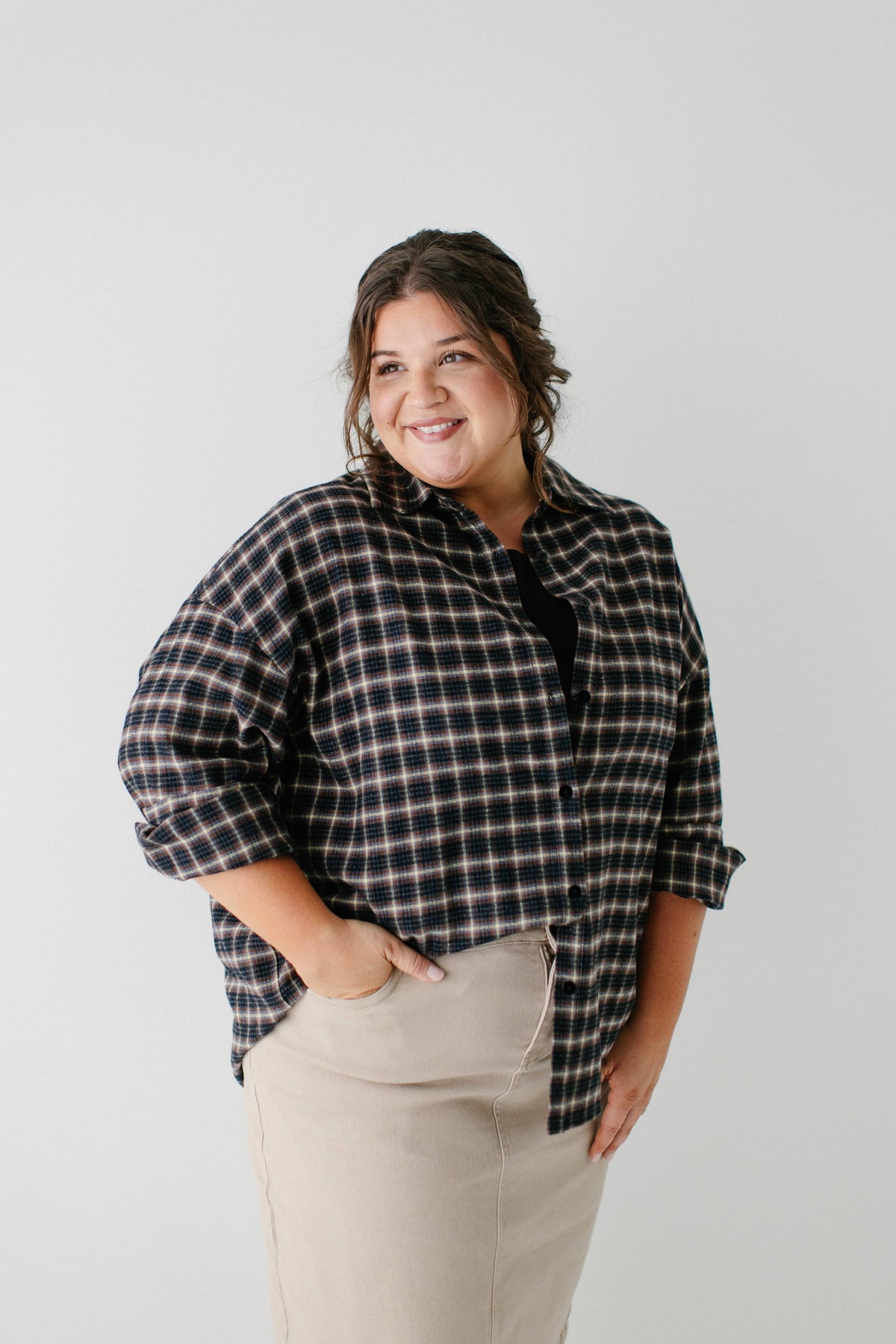 Dakota Fall Plaid Flannel Shacket