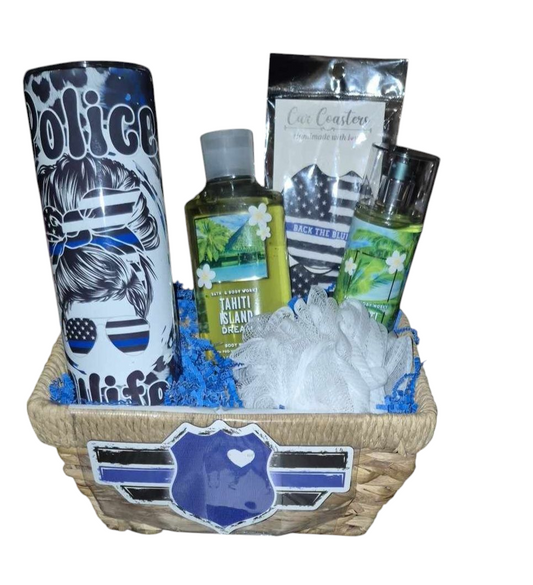 Police Officer Wife Gift Basket