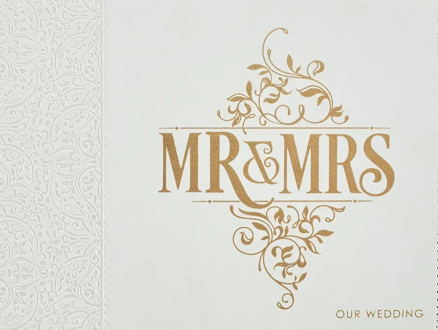 White Lace Mr. & Mrs. Wedding Guest Book