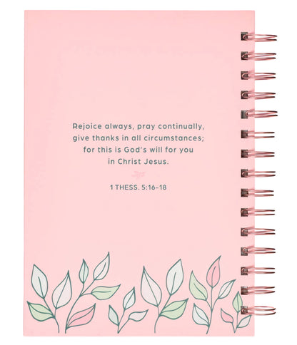 Thank You Mom Pink and White Daisy Wirebound Journal - 1 Thessalonians 5:16-18